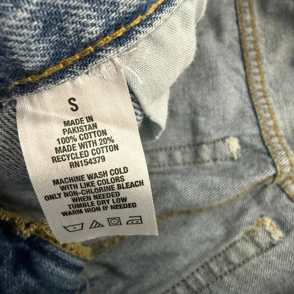 Aeropostale Women’s‎ Low-Rise Streetwear Light Wash Cargo Jeans Size Small